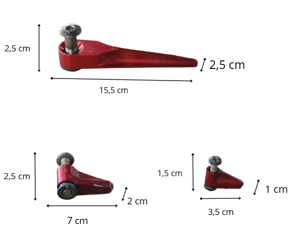 3 red latches - Image 9