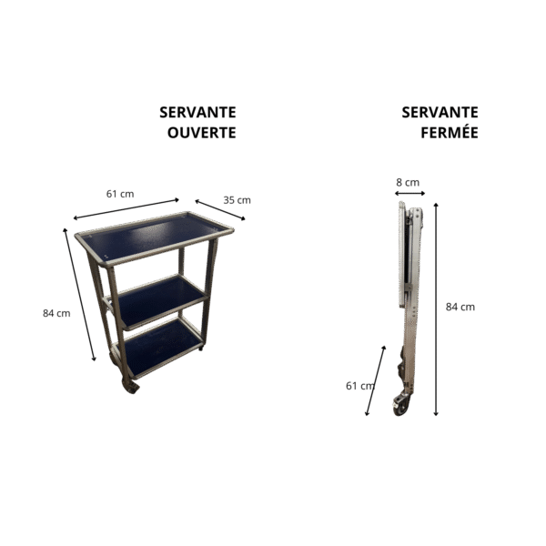 Chariot pliable 3 plateaux – Image 4